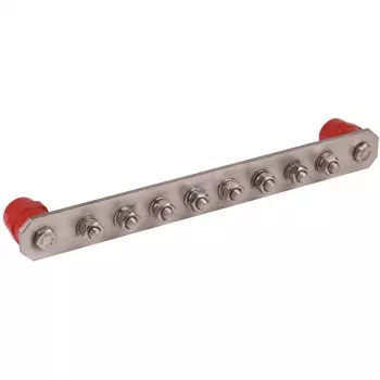 DEHN PAS I 8AP barra di equipotenziale, acciaio inox, 8 connessioni, senza coperchio 472229