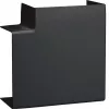 Hager LFF6011059011 copertura di taglio ad angolo piatto grafite nero per canale 60x110 mm