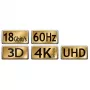 Maxtrack C 215-5 L cavo HDMI 5 m nero 4K Ultra HD High-Speed con Ethernet