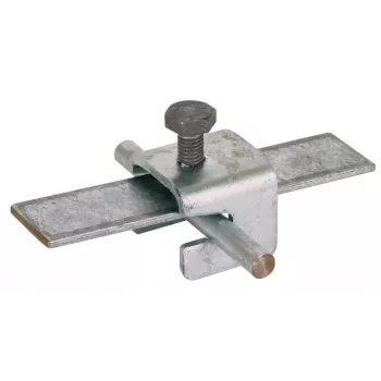 DEHN morsetto universale VK A UNI V2, acciaio zincato a caldo, per conduttori tondi 8-10 mm e piatti 30x3,5/30x4 mm 308026