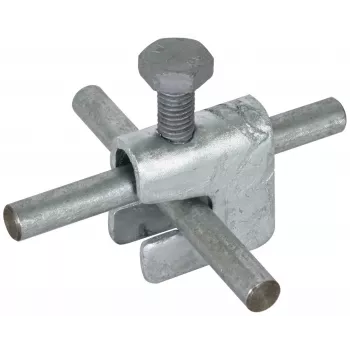 DEHN VK A UNI ST morsetto universale di supporto per conduttore tondo, acciaio inox 308025