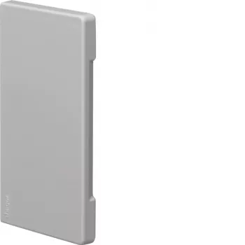 Hager BR 65x130mm tappo terminale con copertura di taglio senza alogeni, grigio chiaro BR6513067035