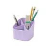 HAN X-LOOP portapenne viola pastello in plastica 4 scomparti 11,1 x 11,1 x 10,5 cm (17238-887D)