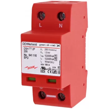 DEHN DEHNshield DSH TT 2P 255 tipo 1+2 scaricatore di corrente di fulmine 941110