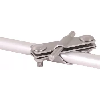 DEHN 649015 morsetto di collegamento D 25mm per Rd 7-10, acciaio inox V2A, protezione contro i fulmini
