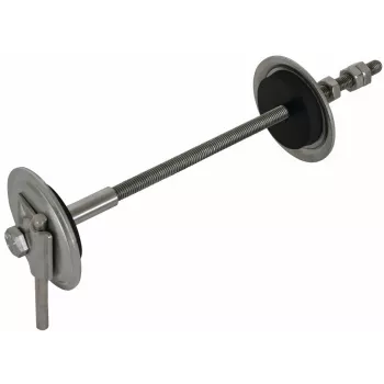 DEHN 478430 passante di messa a terra a parete, regolabile 300-500 mm, acciaio inox