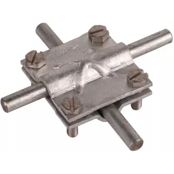 DEHN 314300 connettore a croce St/tZn per conduttore tondo 8-10 mm