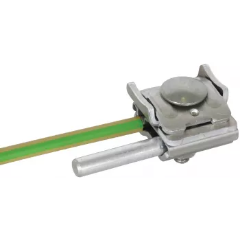 DEHN 365250 morsetto per copertura a giunzione in piedi non passante per giunzioni 0,7-8 mm, alluminio/acciaio inox