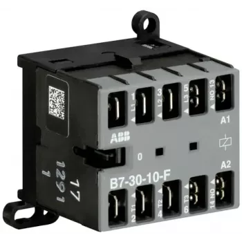 ABB B7-30-10-F-01 mini contattore, 3 poli, 1 NO, bobina 24-60 V AC/DC, 9 A AC-3 GJL1311003R0101