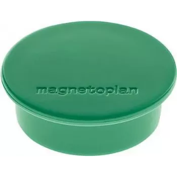 Magnetoplan Discofix magnete tondo verde ferrite a corpo pieno 2,2 kg confezione da 10 1662005