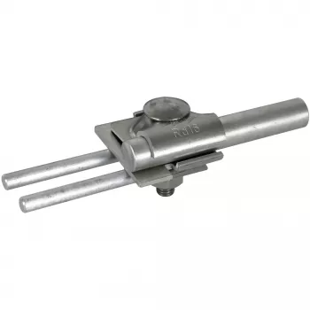 DEHN morsetto per asta parafulmine per asta 16 mm e conduttore 8-10 mm, alluminio 380116