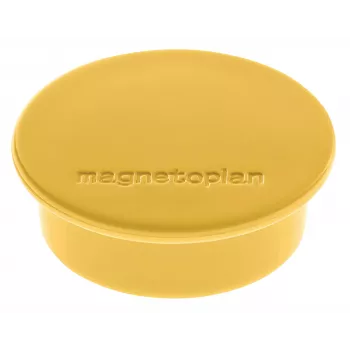 Magnetoplan Discofix magnete rotondo giallo, nucleo massiccio in ferrite, forza di tenuta 2,2 kg 1662002