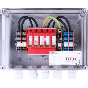 DEHN 900923 DCU 2 YPV 1100 2M 2S PV-String-Combiner-Box con protezione da sovratensione, IP65, 2 MPPT, 2 stringhe per MPPT