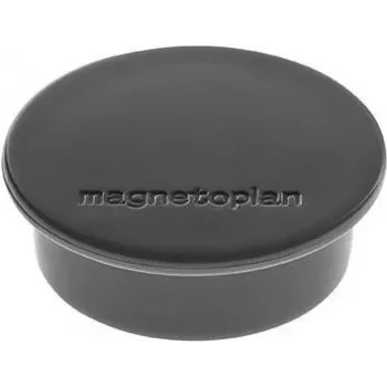 MAGNETOPLAN HOLTZ Discofix magnete rotondo, nero, ferrite a nucleo pieno, 2,2 kg forza di tenuta, 30 mm, confezione da 10 (1662012)