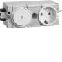 HAGER GS11009016 presa Schuko con deviatore, bianco traffico