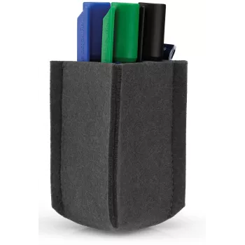 magnetoplan magnetoTray piccolo portapenne, feltro grigio, PET 100% riciclato, magnetico 1227601