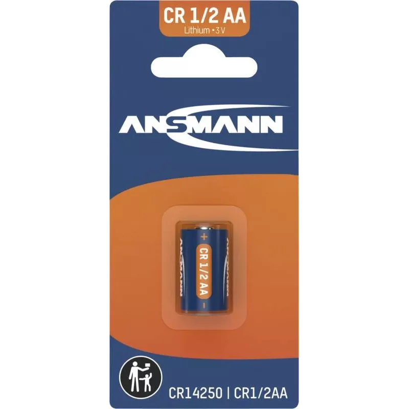 ANSMANN Batteria al litio CR14250 1/2 AA 3V 900mAh (blister) 1516-0253