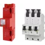 DEHN SET 3 DSH ZP B2 LSG 909657 Set combinato di scaricatore di corrente di fulmine e sovratensione Tipo 1+2, 3+1 poli, TT/TN-S, 230/400 V