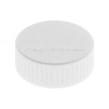 MAGNETOPLAN HOLTZ magnetoplan Discofix Magnete tondo Magnum, bianco, ferrite a nucleo pieno, forza di tenuta 2,0 kg, confezione da 10 (1660000)