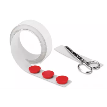 Magnetoplan nastro magnetico bianco autoadesivo 35 mm x 5 m nastro metallico flessibile per il montaggio 5705105