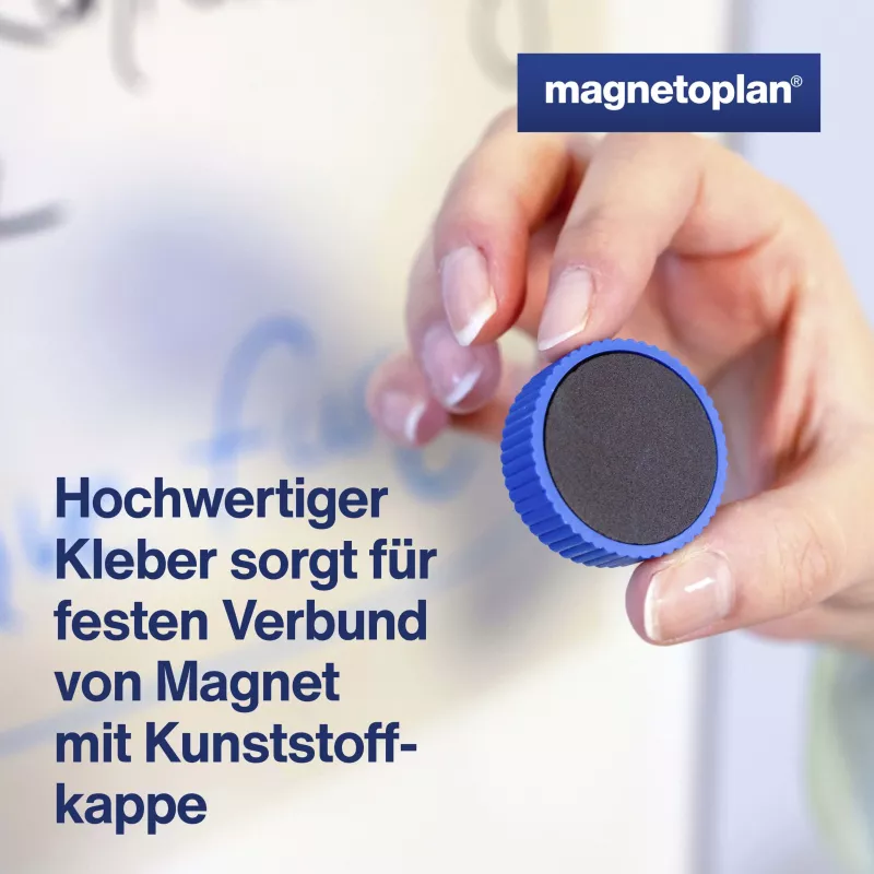 Magnetoplan Discofix Magnum magneti per lavagna misti, 34 mm, 10 pz. 1660010