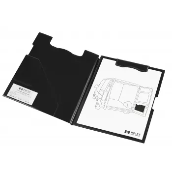 MAGNETOPLAN HOLTZ magnetoplan cartella portablocco magnetica, blocco per scrivere nero con meccanismo di piegatura magnetico, aderisce alle superfici magnetiche – 1 pz. (1131612)