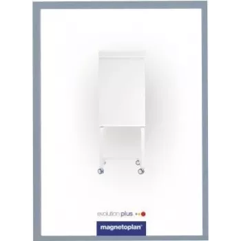magnetoplan magnetofix cornice magnetica A4, argento 1130332