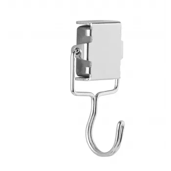 Magnetoplan magnete con gancio in metallo, argento, 28 x 30 mm, 1,5 kg forza di tenuta, 1 pz. (16667)