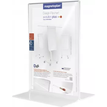 MAGNETOPLAN HOLTZ espositore da tavolo in acrilico DIN A3 verticale cristallo chiaro a doppia faccia 297 x 420 mm (43115)