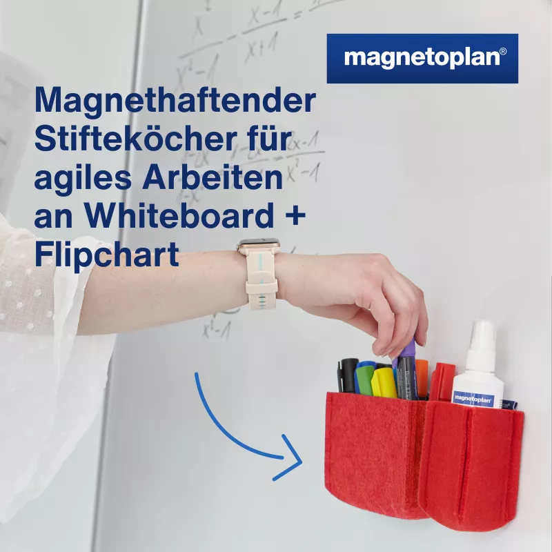 magnetoplan portapenne magnetoTray big 1227706 rosso (1227706)