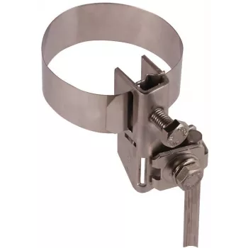 DEHN 540100 morsetto a nastro per antenne per montaggio su palo e tubo, acciaio inox, 27-165 mm