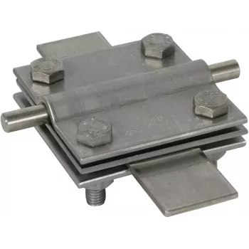 DEHN DEHNcross morsetto a croce 319229 acciaio inox per conduttore tondo 7-10 mm