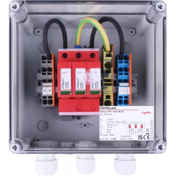 DEHN DCU 2 YPV 1100 1M 2S unità di combinazione DC per impianti fotovoltaici, 1100 V DC, 1 MPPT, 2 string, IP65 900913