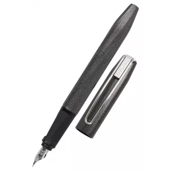 ONLINE Schreibergeräte Slope Metallic penna stilografica – nero, pennino medio 26133/3D