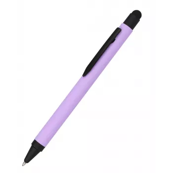 ONLINE SCHREIBGERÄTE penna a sfera in alluminio con stylus, viola, inchiostro blu (32120/3D)