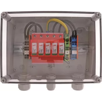 DEHN DCU 2 YPV 1100 2M 1S scaricatore di sovratensione Tipo 2 per impianti fotovoltaici, 2 MPPT, 1 string per MPPT, 1100 V DC, custodia IP65 900921