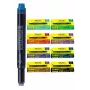 ONLINE cartucce d'inchiostro universali per penna stilografica, 6 colori diversi (blu royal, nero, marrone, blu notte, viola, rosso), Standard International corto 70057