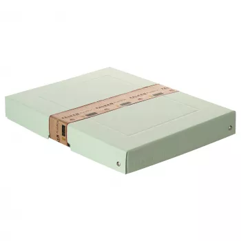 FALKEN PURE scatola contenitore 500 fogli verde pastello 24,0 x 32,0 x 4,0 cm, 1 pz. (22001904000F)
