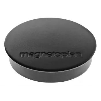 MAGNETOPLAN HOLTZ Discofix Magnete rotondo standard nero, nucleo in ferrite, 0,7 kg forza di tenuta, 30 mm, confezione da 10 1664212