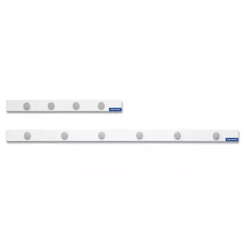 Magnetoplan Set nastro magnetico, 500 x 50 mm, nastro magnetico adesivo bianco + 4 magneti rotondi grigi (16270M)