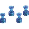 Magnetoplan Portamemo magnetico, blu, 4 pezzi, tiene fino a 9 fogli DIN A4 1666114