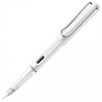 LAMY safari penna stilografica bianca con pennino fine 1219677
