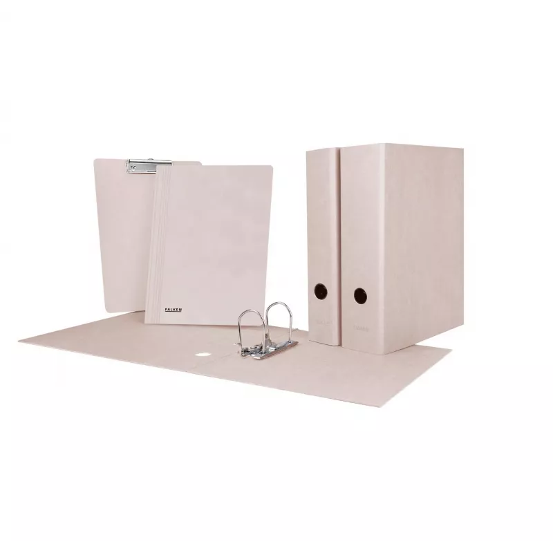 FALKEN PURE Raw cartella con clip DIN A4 grigia cartone 22001600000F