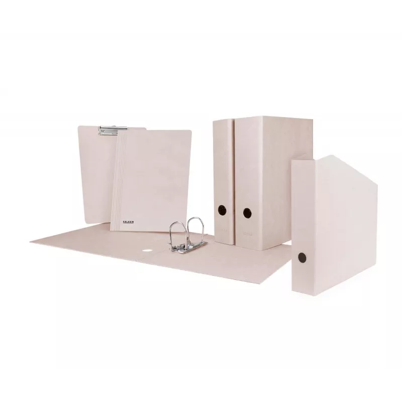 FALKEN PURE Raw cartella con clip DIN A4 grigia cartone 22001600000F