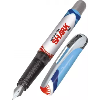 ONLINE College Shark penna stilografica pennino medio design squalo colorato (12641/3D)