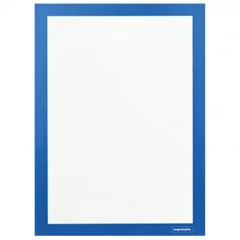 MAGNETOPLAN HOLTZ magnetofix cornice informativa A4 blu bifacciale autoadesiva 1131903
