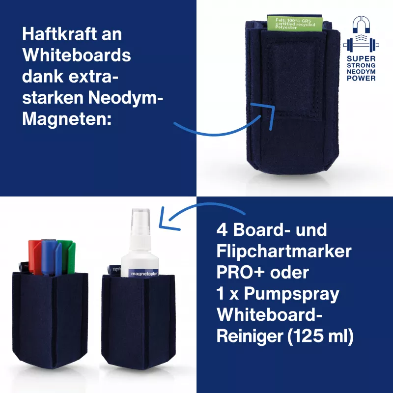 magnetoplan portapenne magnetoTray small 1227614 blu (1227614)