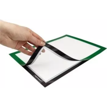 MAGNETOPLAN HOLTZ magnetofix cornice informativa DIN A4, verde, apribile, bifacciale, autoadesiva 1131905