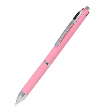 ONLINE penna a sfera 4 colori Multipen rosa, rosso/blu/nero/grigio 32075/3D