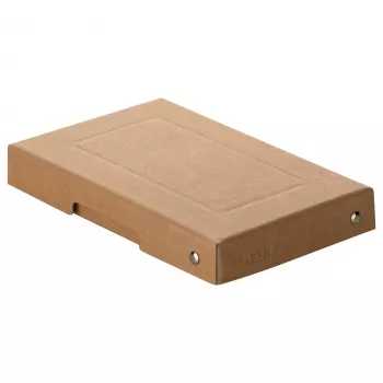 FALKEN PURE scatola di archiviazione 310 fogli marrone naturale 12,0 x 18,5 x 2,5 cm, 1 pz. 22001824000F